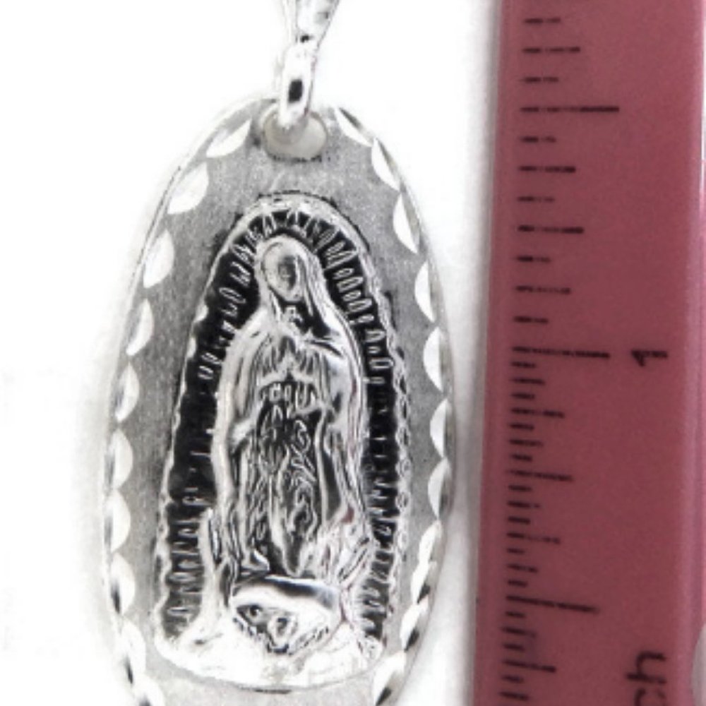 Virgin Mary (Virgen de Guadalupe) Oval Medallion - Picture 3 of 4